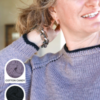 Pop Your Color Pullover PDF Sweater Knitting Pattern