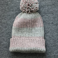 Easy Twisted Rib Beanie & Mittens Set Yarn Kit