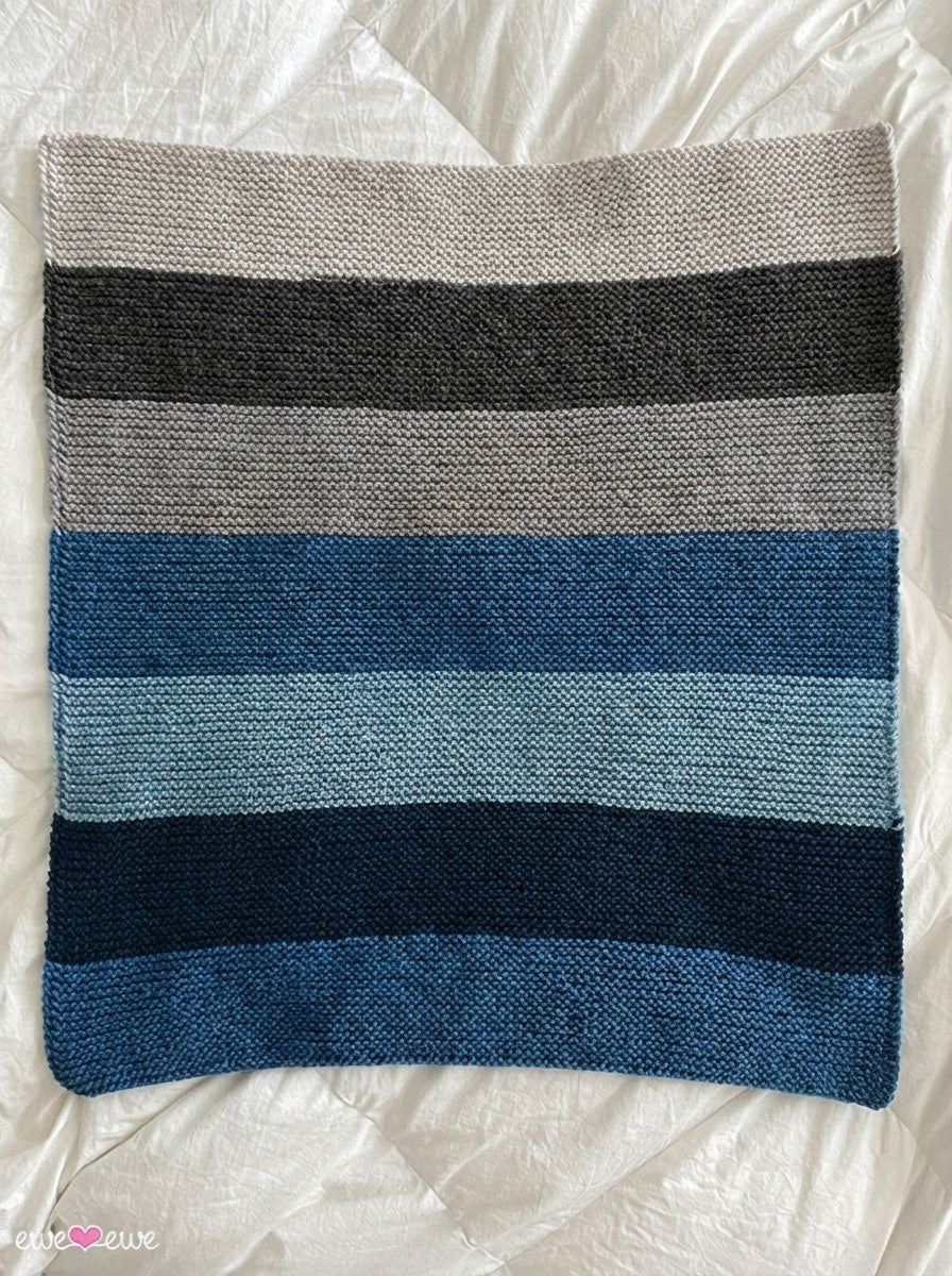 Softly Striped Baby Blanket FREE Knitting Pattern PDF