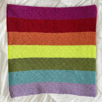 Softly Striped Baby Blanket FREE Knitting Pattern PDF