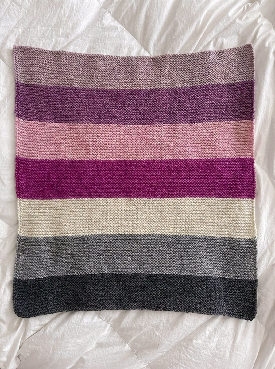 Softly Striped Baby Blanket FREE Knitting Pattern PDF