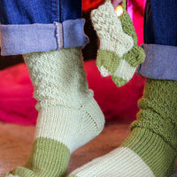 Me and The Tree Socks PDF Slouch Socks and Ornament Knitting Pattern