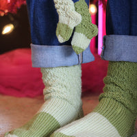 Me and The Tree Socks PDF Slouch Socks and Ornament Knitting Pattern