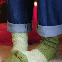 Me and The Tree Socks PDF Slouch Socks and Ornament Knitting Pattern