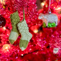 Me and The Tree Socks PDF Slouch Socks and Ornament Knitting Pattern