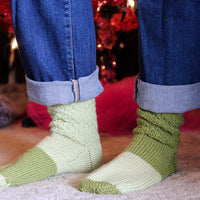 Me and The Tree Socks PDF Slouch Socks and Ornament Knitting Pattern