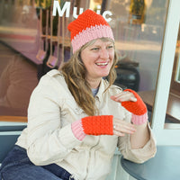 Two Tone Hat & Mitts – Crochet Pattern PDF by Toni Lipsey