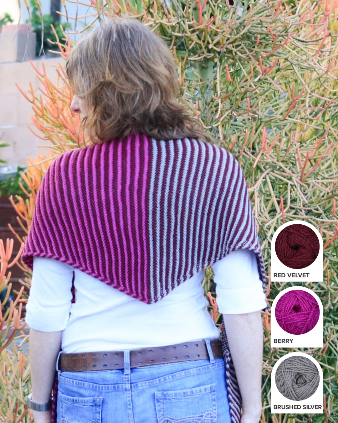 Phoenix Wrap Triangle Shawl Yarn Kit