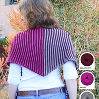Phoenix Wrap Triangle Shawl Yarn Kit