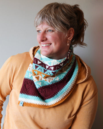 Ewe Heart Cowl PDF Knitting Pattern