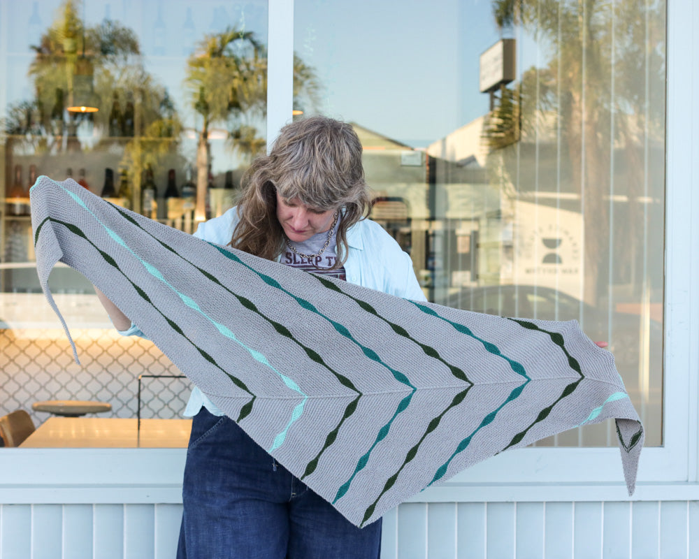 Bubbly Shawl Knitting Pattern – Sport Weight Shawl with Short Row Bubbles