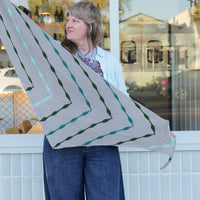 Bubbly Shawl Knitting Pattern – Sport Weight Shawl with Short Row Bubbles