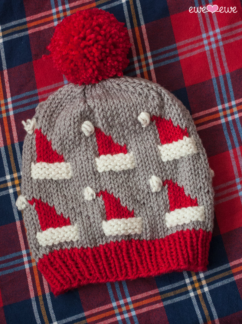 Dancing Santa Hats Knitting Kit – Bulky Weight Hat Yarn Kit