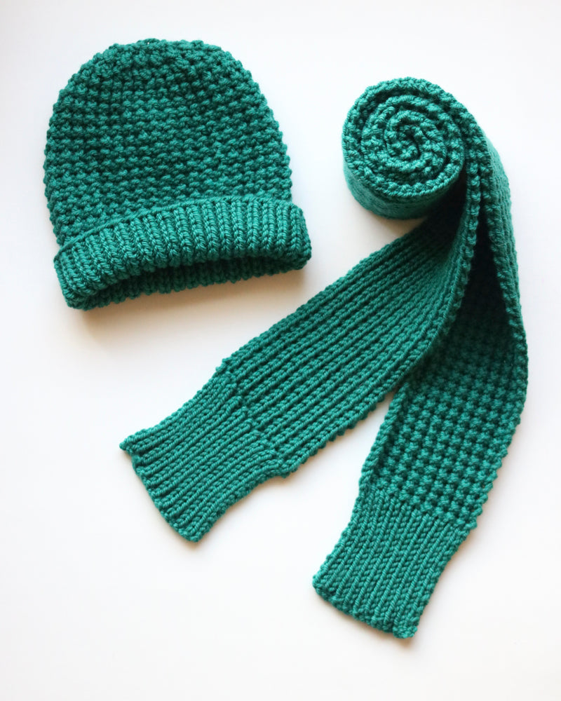 Roxana Reversible Beanie and Scarf Yarn Kit