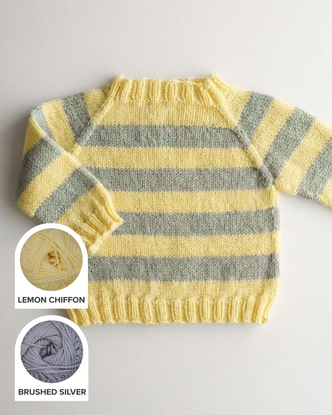Cuddle Fluff Baby Pullover Sweater Yarn Kit
