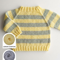 Cuddle Fluff Baby Pullover Sweater Yarn Kit