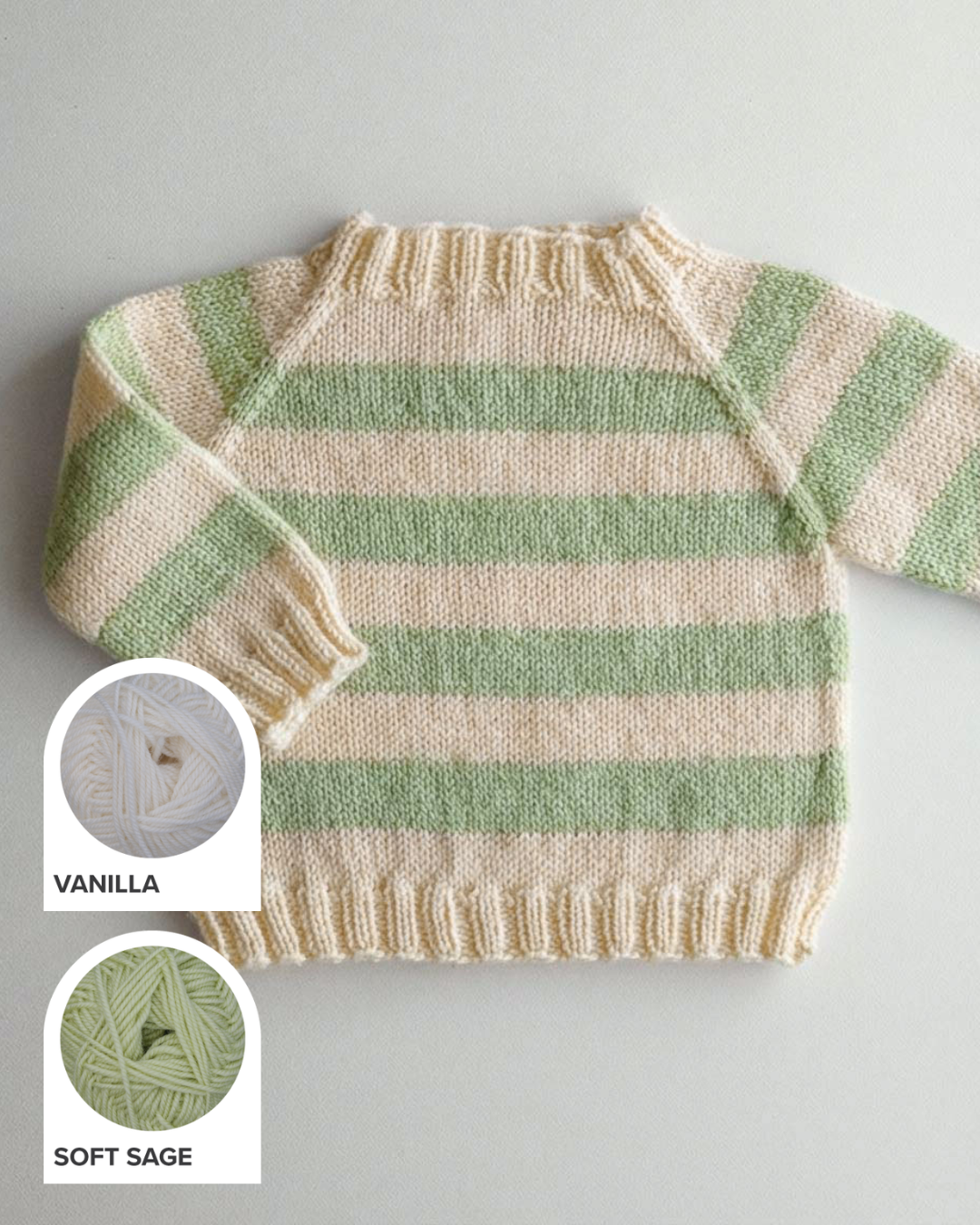 Cuddle Fluff Baby Pullover Sweater Yarn Kit