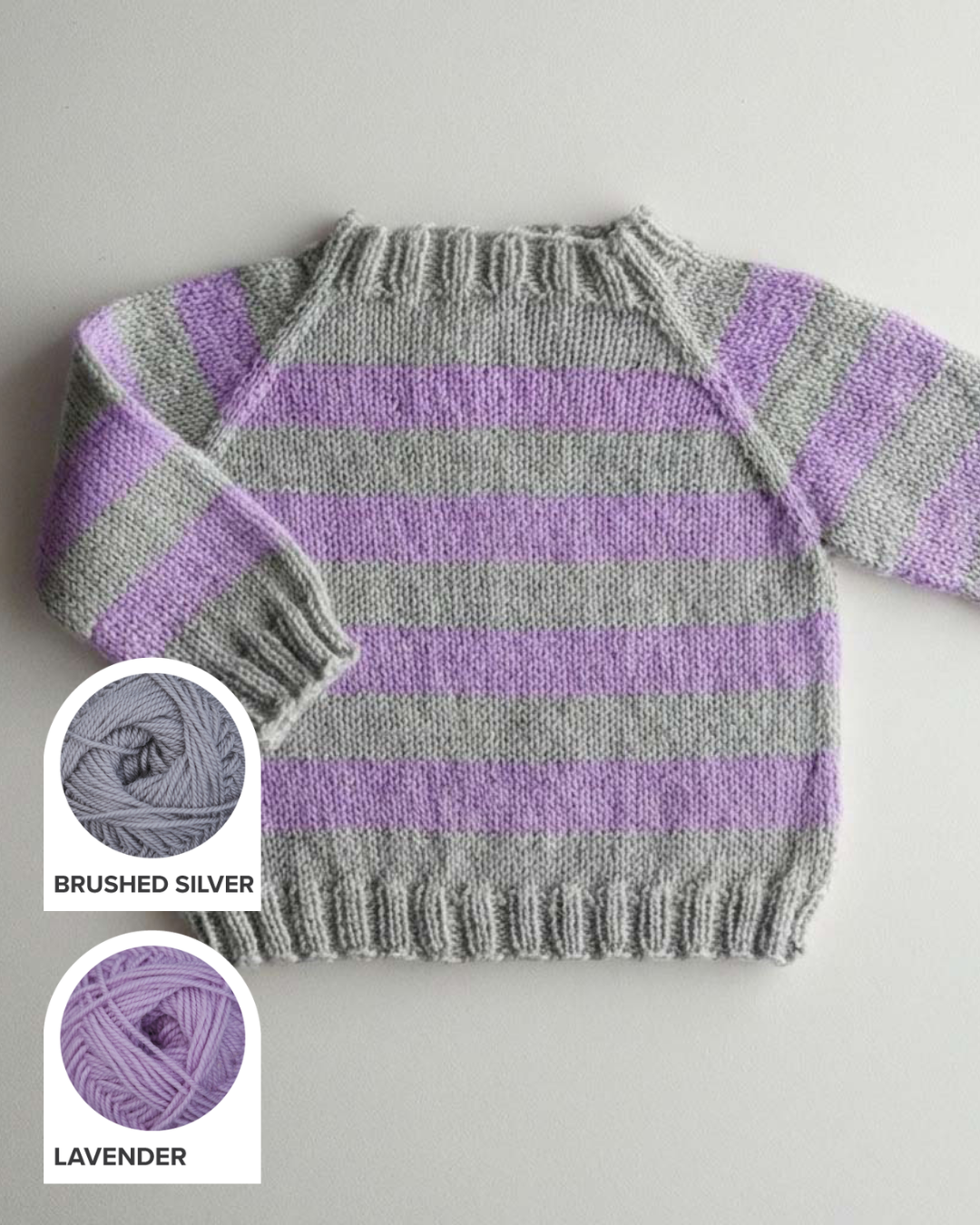 Cuddle Fluff Baby Pullover Sweater Yarn Kit