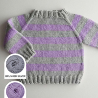 Cuddle Fluff Baby Pullover Sweater Yarn Kit