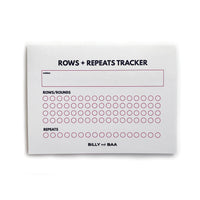 Rows + Repeats Tracker Sticky Notes for Knitting and Crochet Patterns
