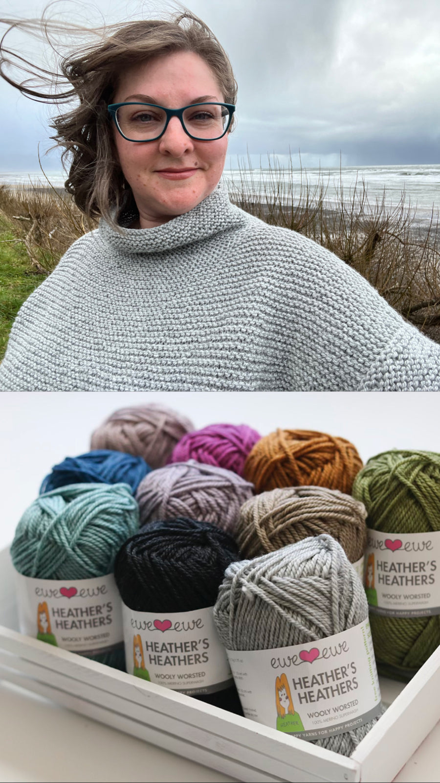 Oceansider Pullover Knitting Pattern | Oversized Garter Stitch Sweater ...