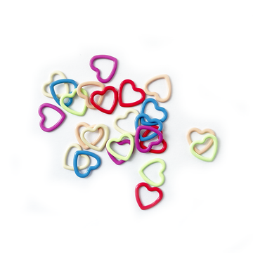 Heart-Shaped Stitch Markers for Knitting Projects