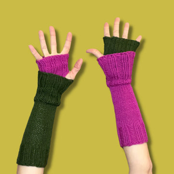 Worsted River Mitts PDF Fingerless Mitts Knitting Pattern