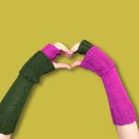 Worsted River Mitts PDF Fingerless Mitts Knitting Pattern