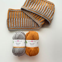 Basync Brioche PDF Multi-Gauge Infinity Scarf Knitting Pattern