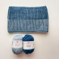 Basync Brioche PDF Multi-Gauge Infinity Scarf Knitting Pattern