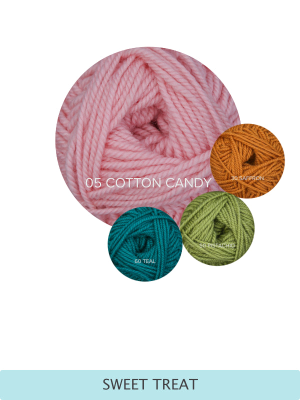 Bubbly Shawl Knitting Kit – Sport Weight Shawl Yarn Kit