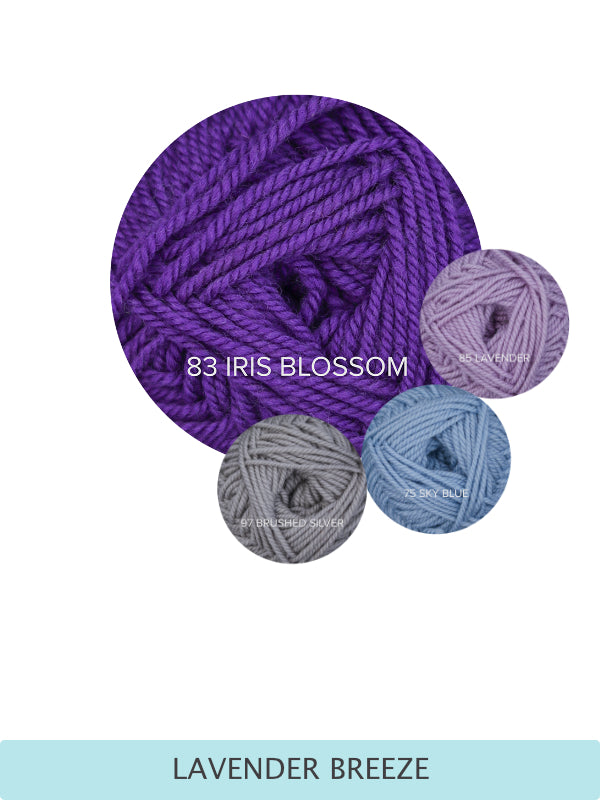 Bubbly Shawl Knitting Kit – Sport Weight Shawl Yarn Kit