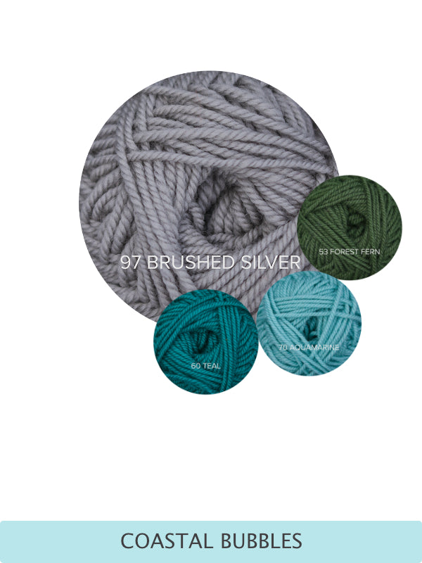 Bubbly Shawl Knitting Kit – Sport Weight Shawl Yarn Kit