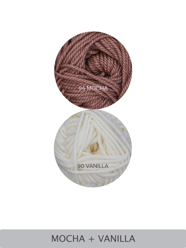 Easy Twisted Rib Beanie Yarn Knitting Kit