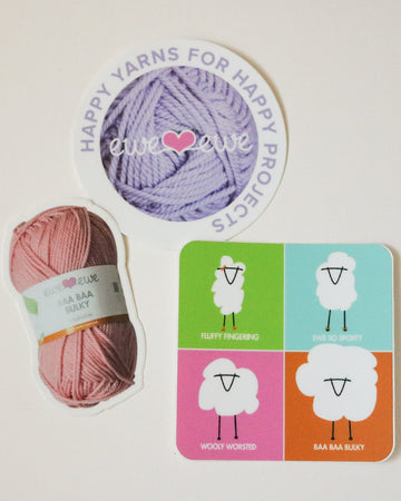 Ewe Ewe Yarns Stickers!