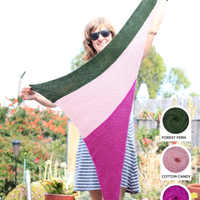 Neonpolitan Shawl Yarn Kit