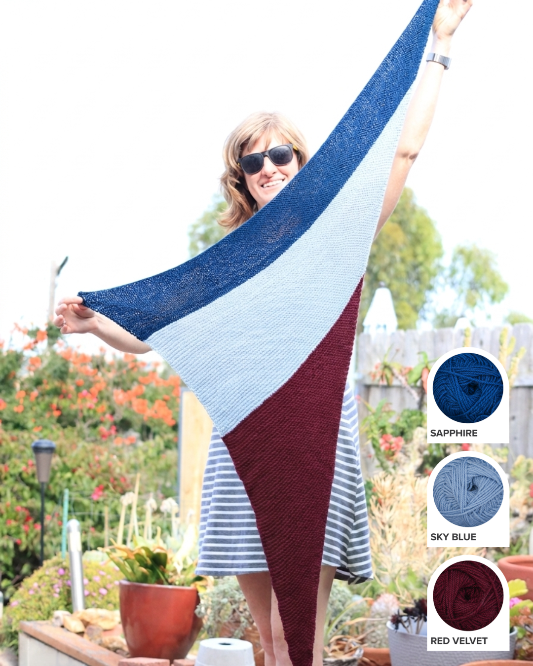 Neonpolitan Shawl Yarn Kit
