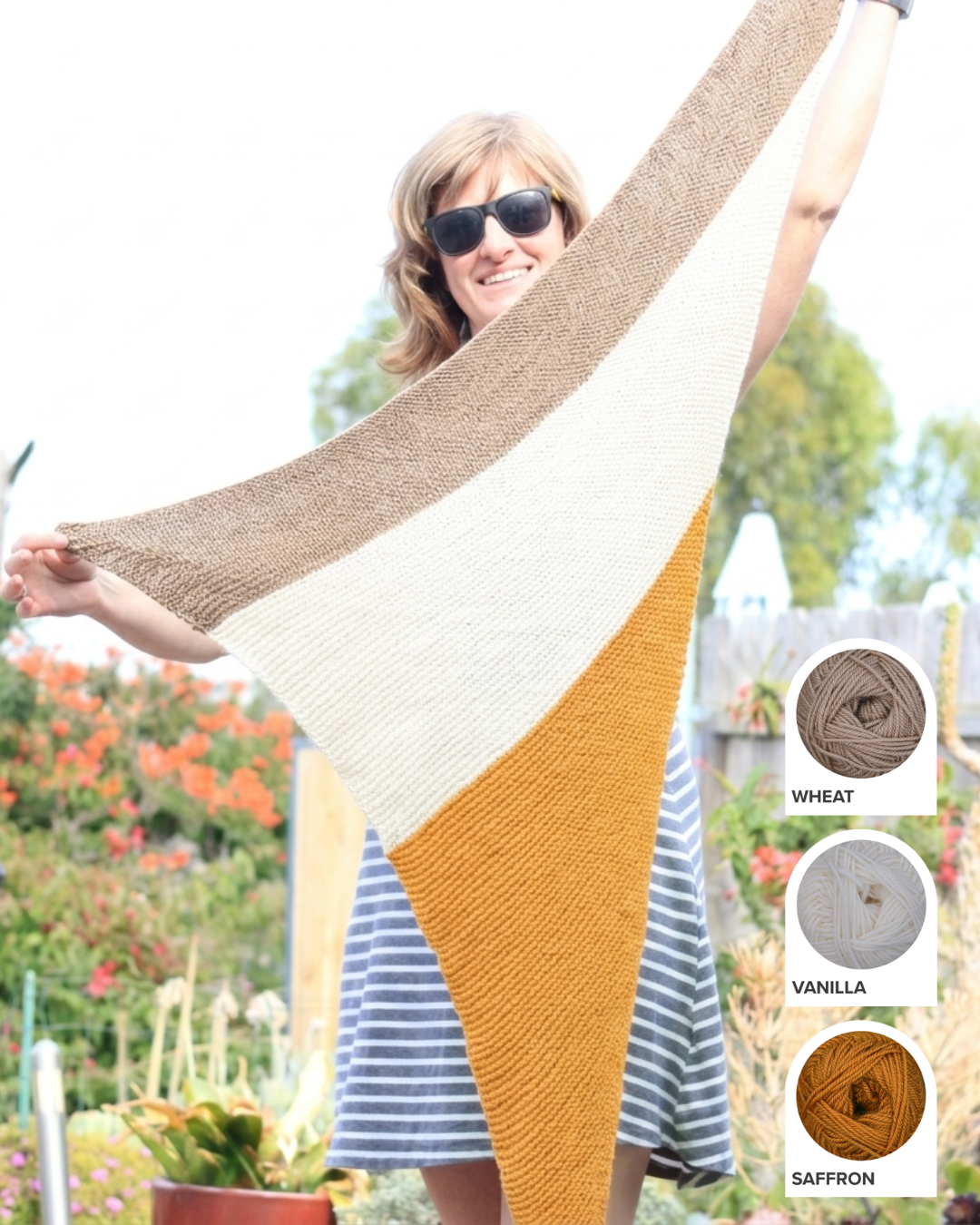 Neonpolitan Shawl Yarn Kit