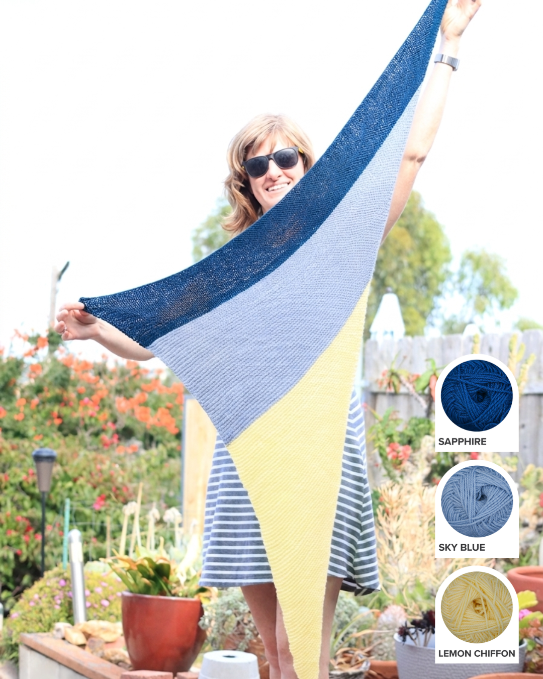 Neonpolitan Shawl Yarn Kit