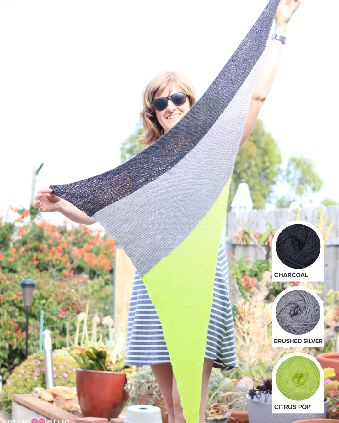 Neonpolitan Shawl Yarn Kit
