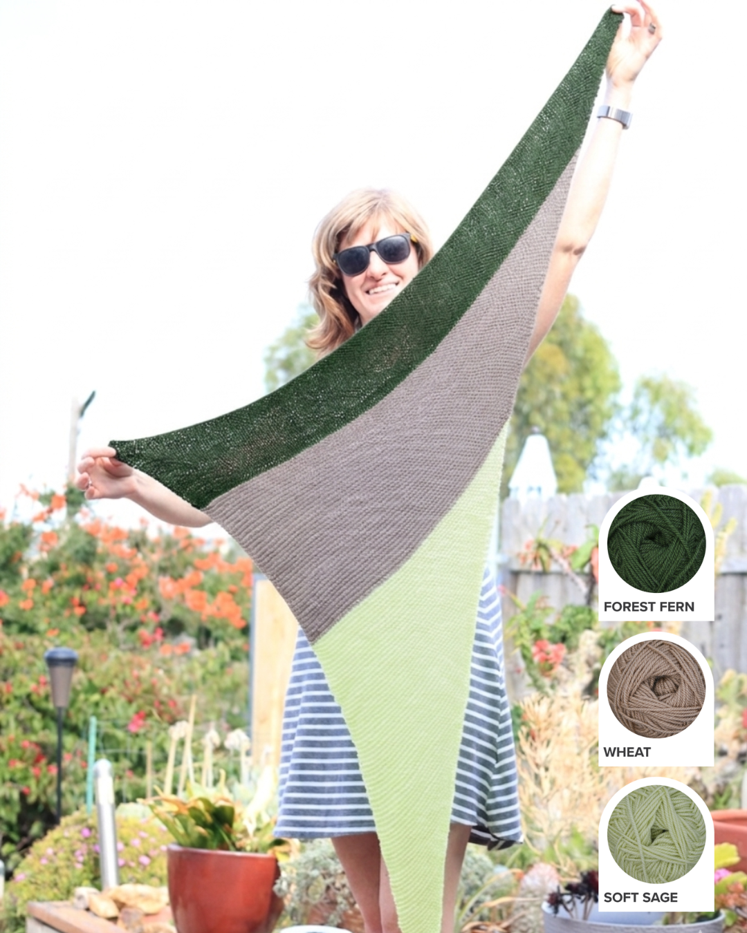 Neonpolitan Shawl Yarn Kit