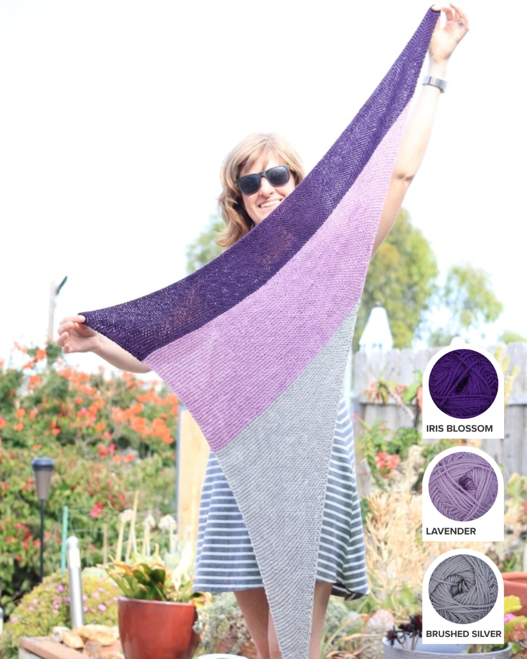 Neonpolitan Shawl Yarn Kit