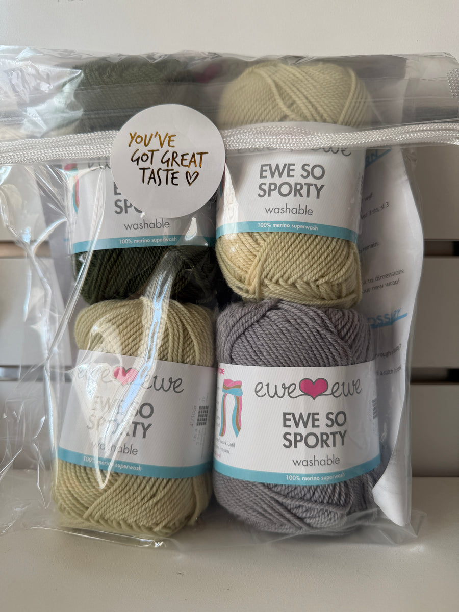 Phoenix Wrap Yarn Kit SoCal Fiber Fair