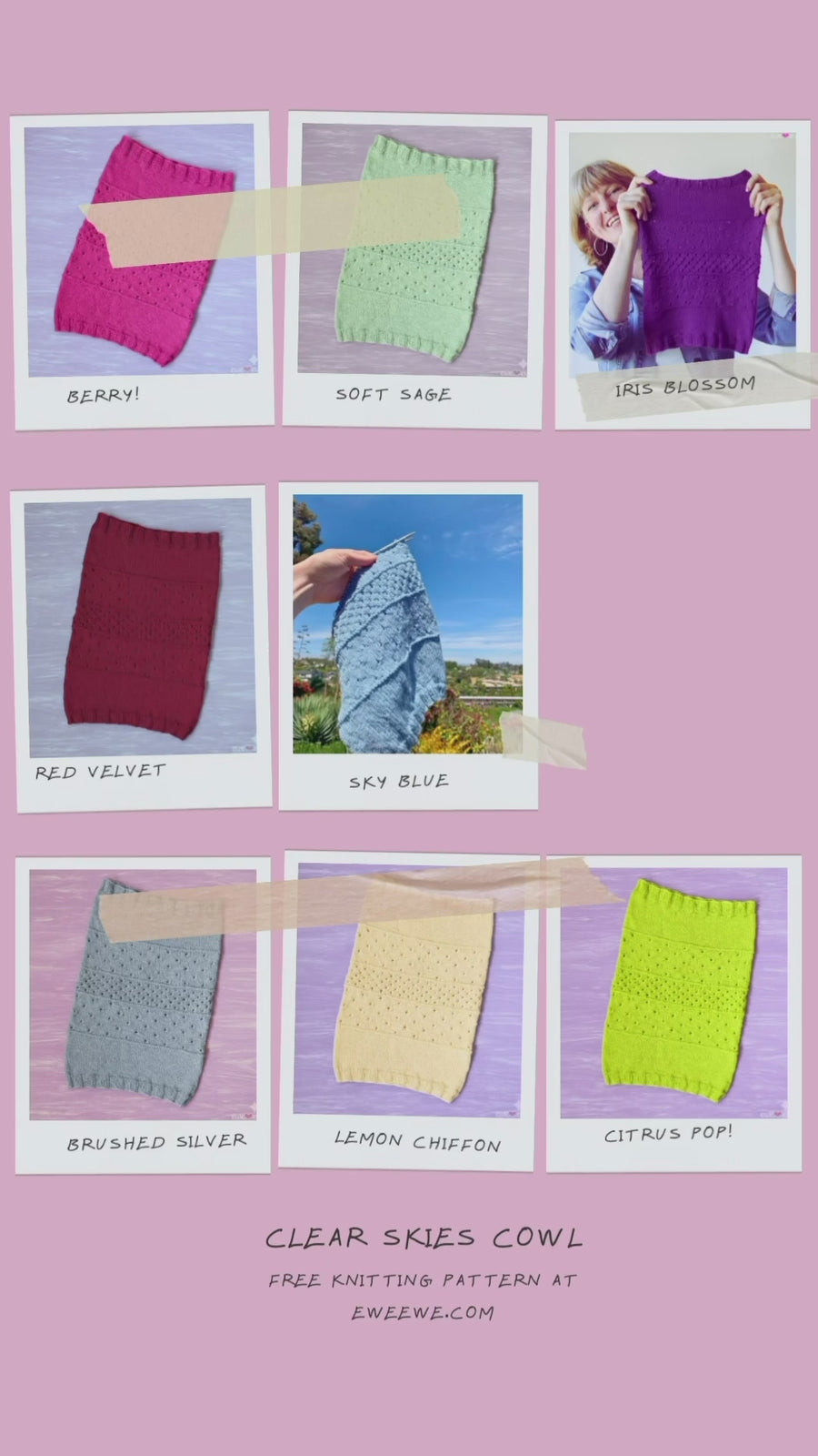 Clear Skies Cowl FREE Knitting Pattern