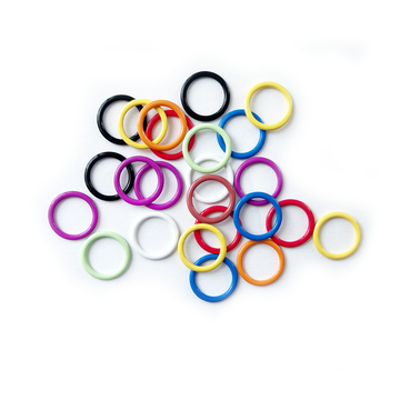 Colorful Circle Stitch Markers for Knitting Projects