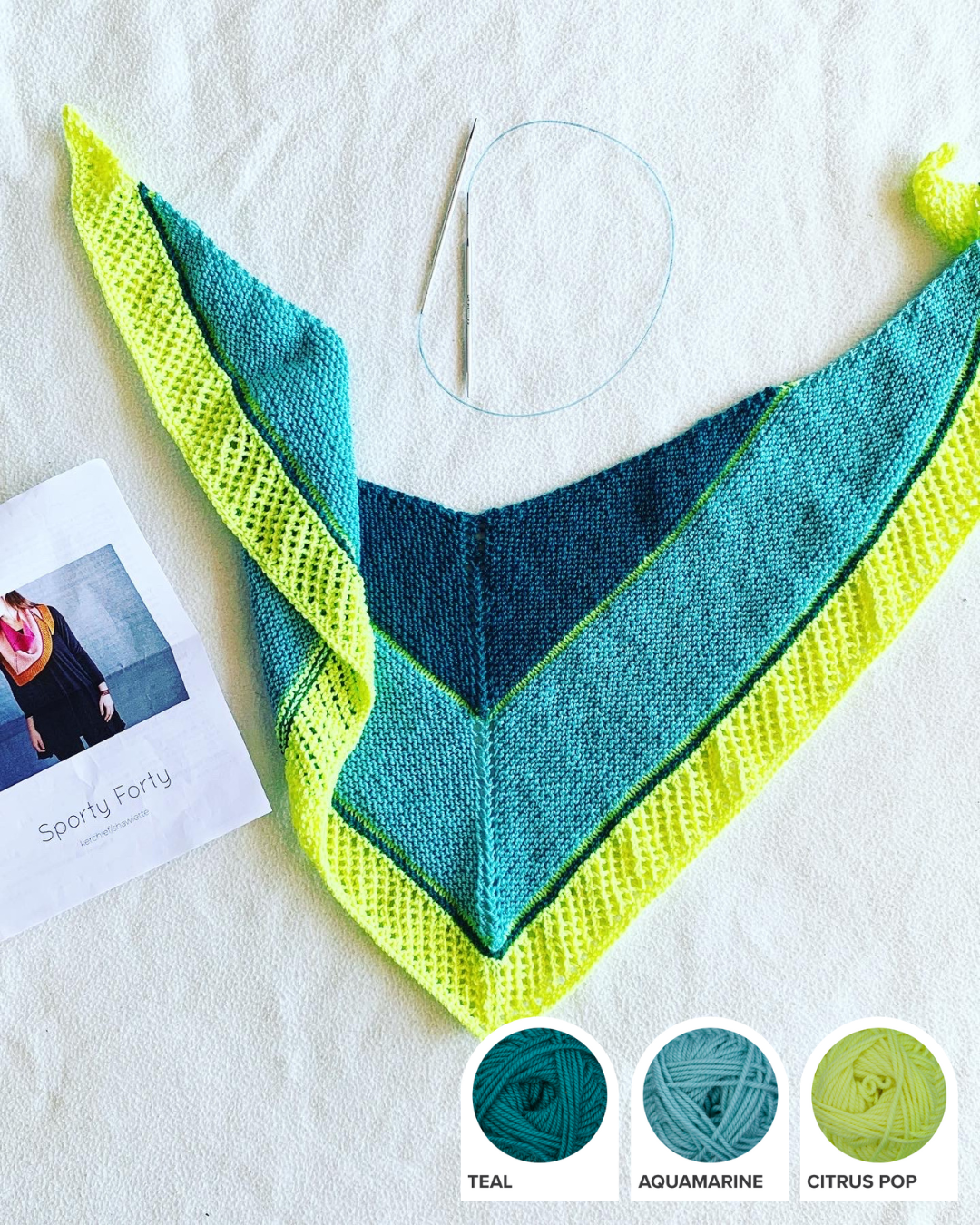 Sporty Forty Shawl Yarn Kit