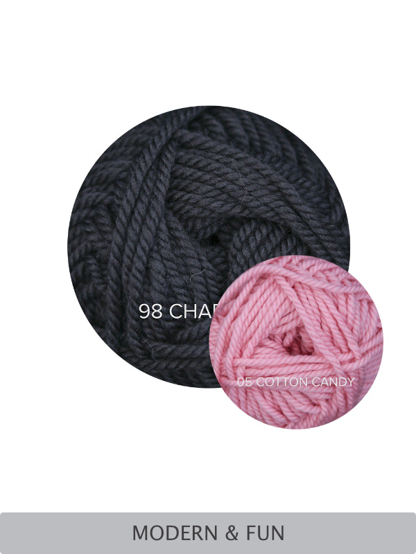 Two Tone Hat & Mitts – Crochet Yarn Kit