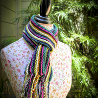 Wooly Stripe Scarf FREE Knitting Pattern PDF