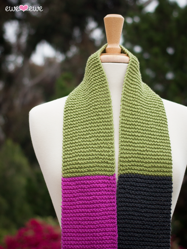 Ewe Ewe Scarf Scarf FREE Beginner Knitting Pattern PDF