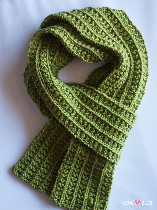 Wainscot Scarf FREE One Row Knitting Pattern